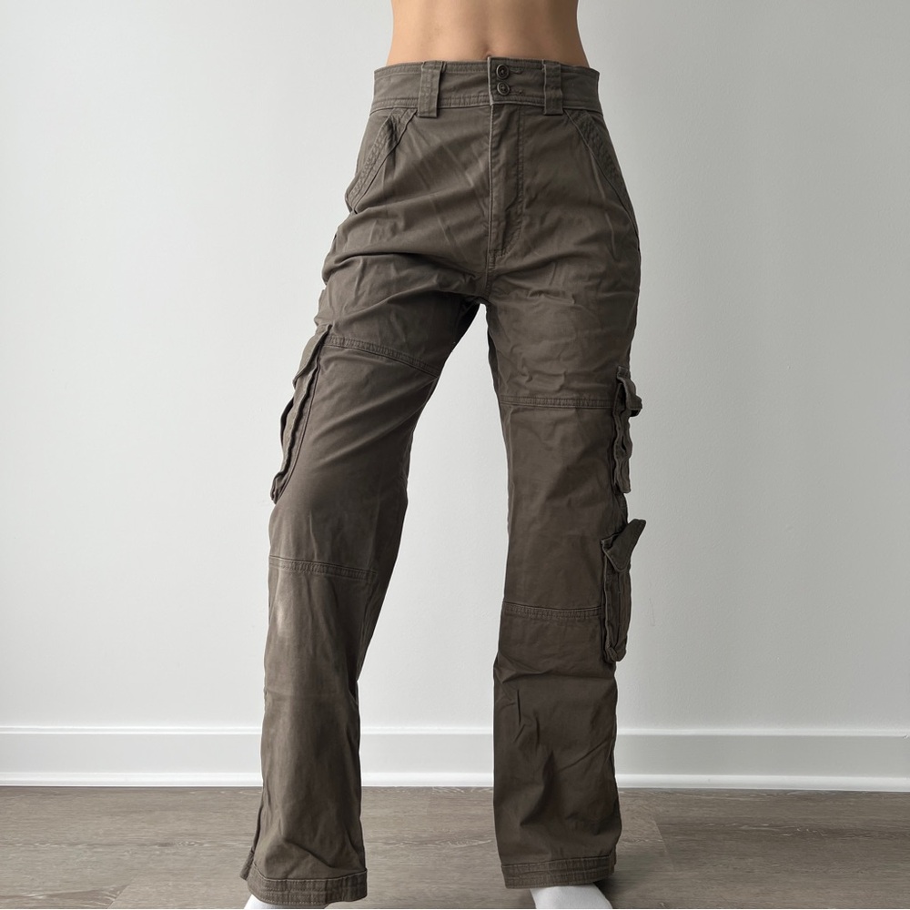 Abercrombie & Fitch Olive Brown Cargo Relaxed Utility Pants Size 25 / 0 Short